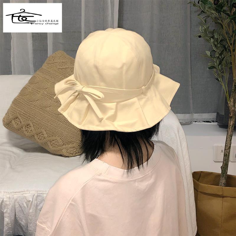 Nón Vành Chống Nắng Đính Nơ Phong Cách Hàn Quốc Thời Trang Cho Nữ