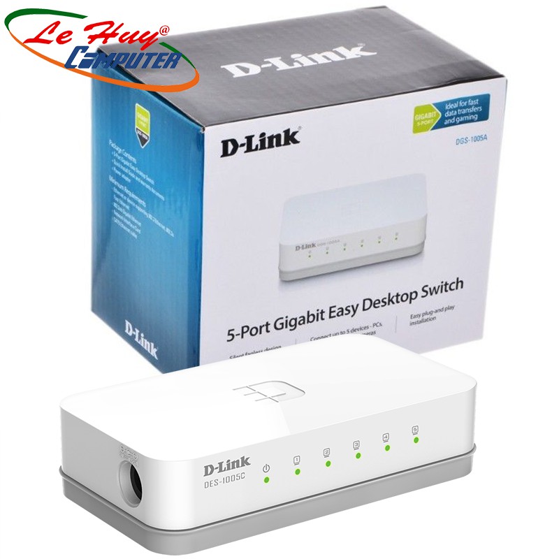 Bộ Chia Mạng Switch 5 Cổng 10-100Mbps DLINK DES-1005C - Hàng Chính Hãng