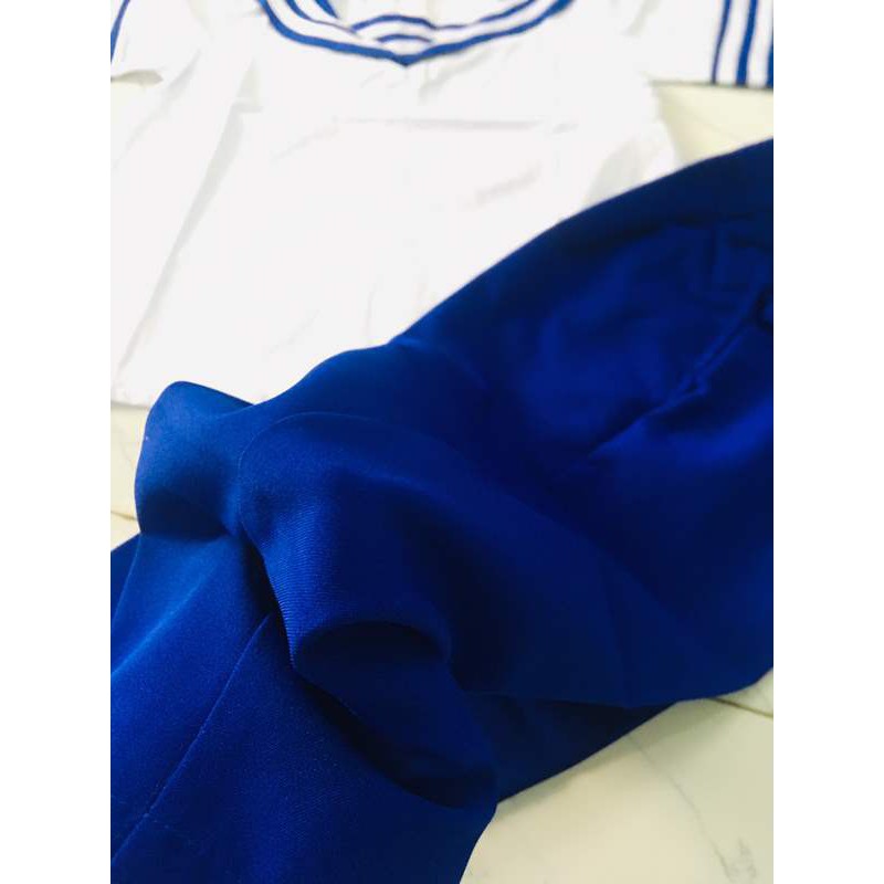 Bộ quần áo hải quân trẻ em kèm nón