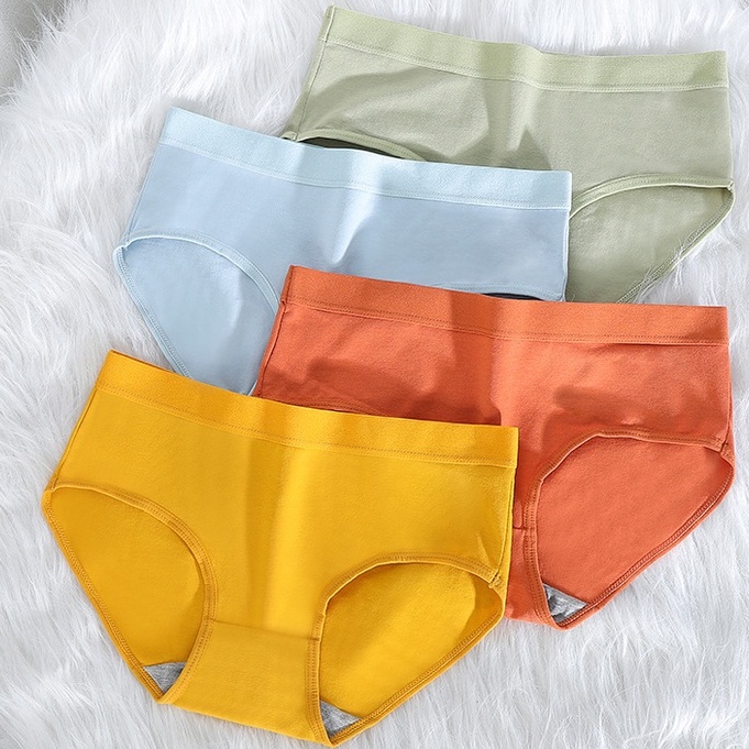 Quần lót nữ cotton cạp to kháng khuẩn mềm mại KIMCHIBIKINI chip trơn cạp chun nâng mông tôn dáng QL045