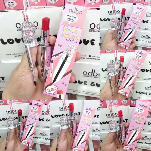 Son Môi Lì ODBO LOVE SWEET Lipstick 3,2g - Thái Lan