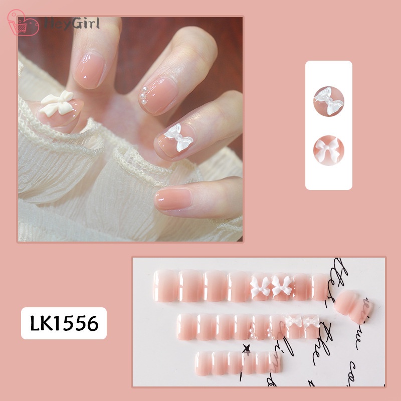 Set 24 móng tay giả nữ tính hợp thời trang cho nữ