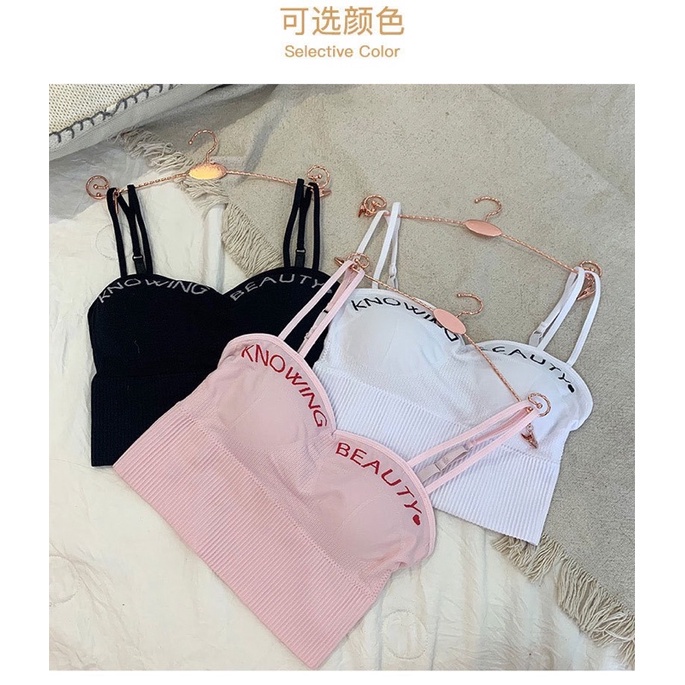 ❤️ Áo Bra Nữ Myna Dây Kép Cúp Ngực Dáng Lửng Có Đệm Ngực Trend Mới 829 ❤️