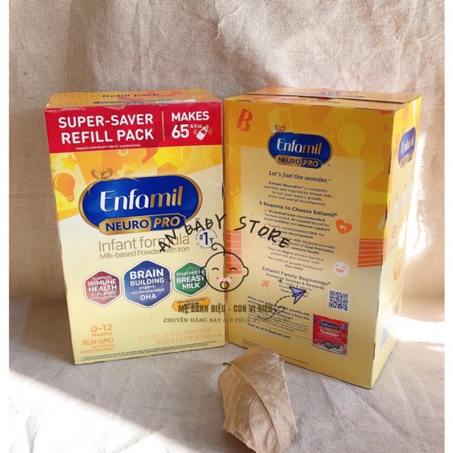 Sữa Bột Enfamil Neuro Pro Hộp Giấy Hàng Air Mỹ, Chính Hãng/1 Hộp 890g