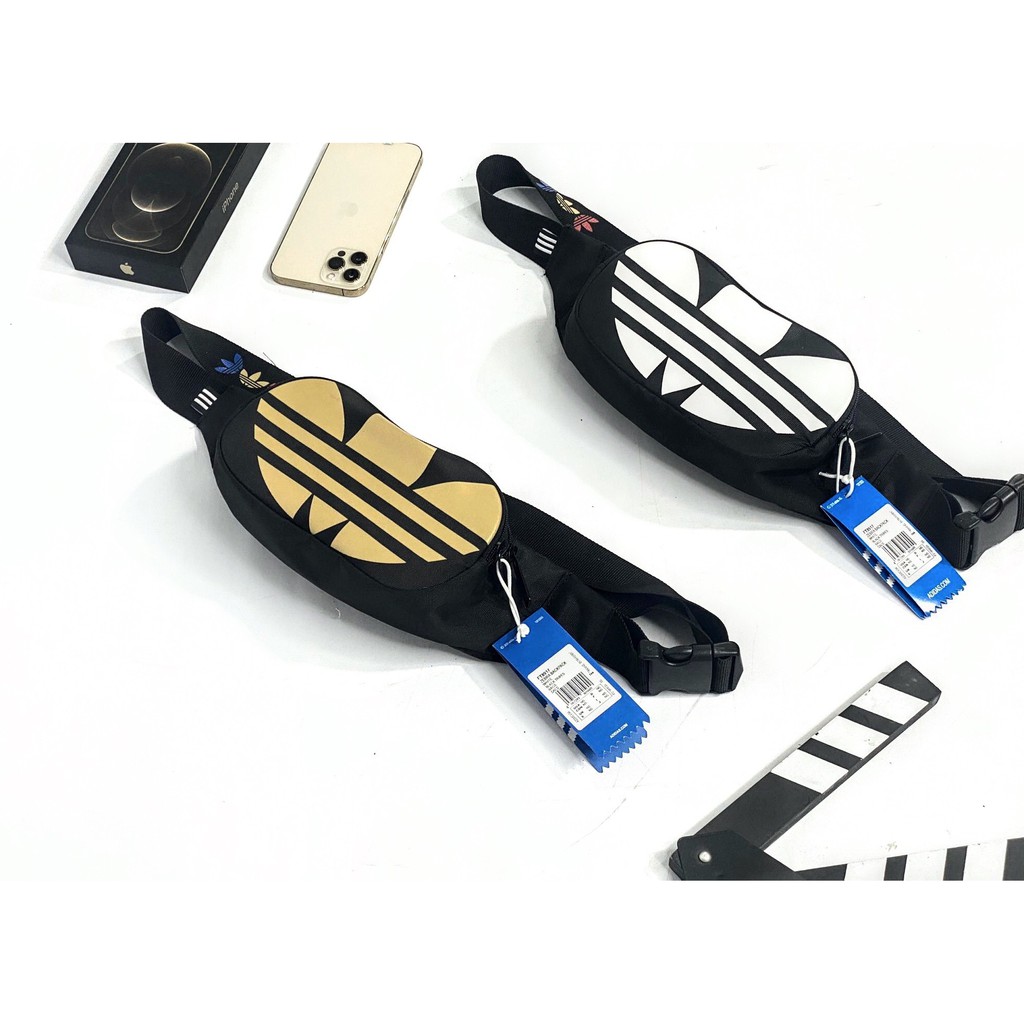 Túi đeo chéo nữ ADICOLOR TREFOIL WAIST BAG - Màu vàng đồng