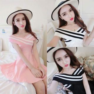 Đầm len bẹt vai