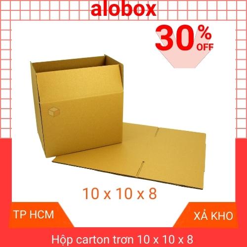 Thùng carton - hộp giấy - đóng hàng - đủ kích thước, bán lẻ 1 hộp 10x10x8 cm giao hỏa tốc HCM - alobox.