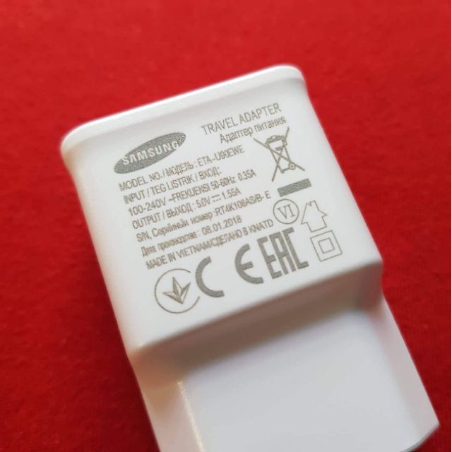 [SALES TRONG 3 NGÀY] Bộ Sạc Samsung A6, A6+, A7 (2018) Chính Hãng SSVN New 100% | BigBuy360 - bigbuy360.vn