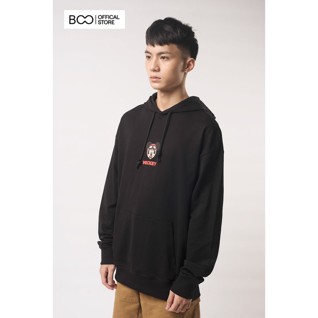 Áo Hoodie Nỉ Có Mũ Nam Nữ Unisex BOO Dáng Rộng In Graphic Mickey Skateboarding Cao Cấp Màu Đen | BigBuy360 - bigbuy360.vn