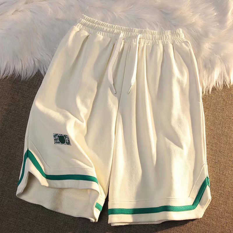 Japanese-style College style Fashion Casual Men's Sports Shorts elastic waist Oversize Loose straight shorts【M-3XL】