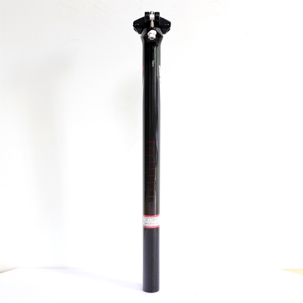 Thanh cố định yên xe đạp bằng sợi Carbon nhẹ phiên bản 3K