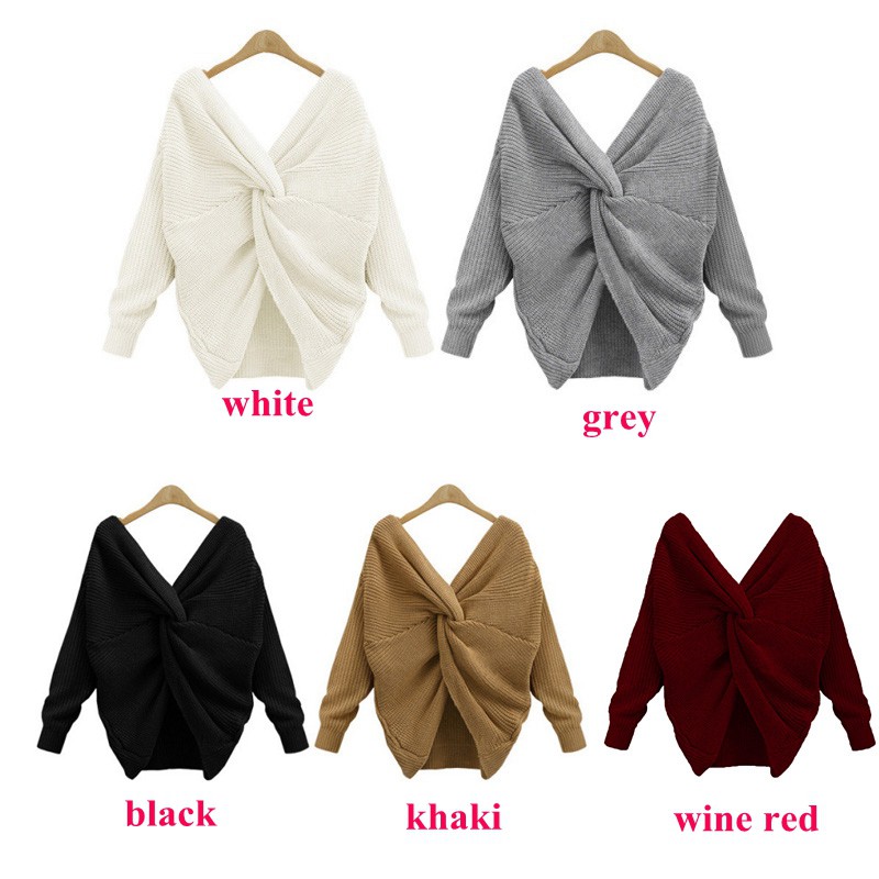 Áo dệt kim dài tay kiểu dáng hợp thời trang dành cho nữ