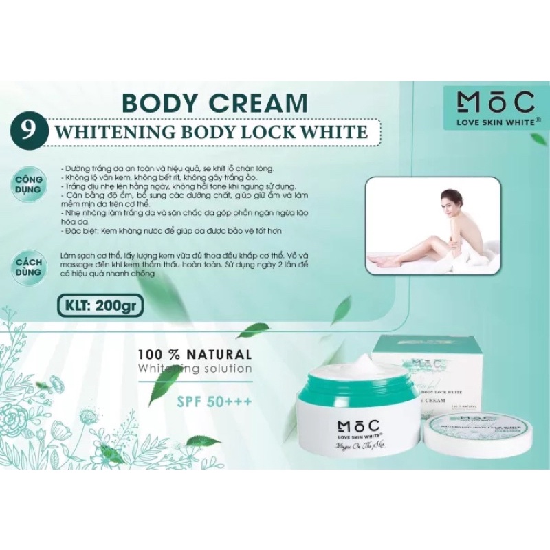 Kem dưỡng trắng da toàn thân MOC BODY COLLAGEN CREAM 200G