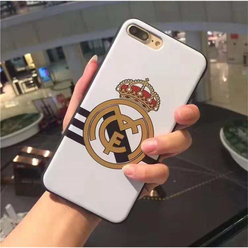 Ốp lưng điện thoại di động đội bóng đá châu Âu Ốp lưng bảo vệ mềm cho iPhone 6S/7Plus/8/X/XR/XS MAX