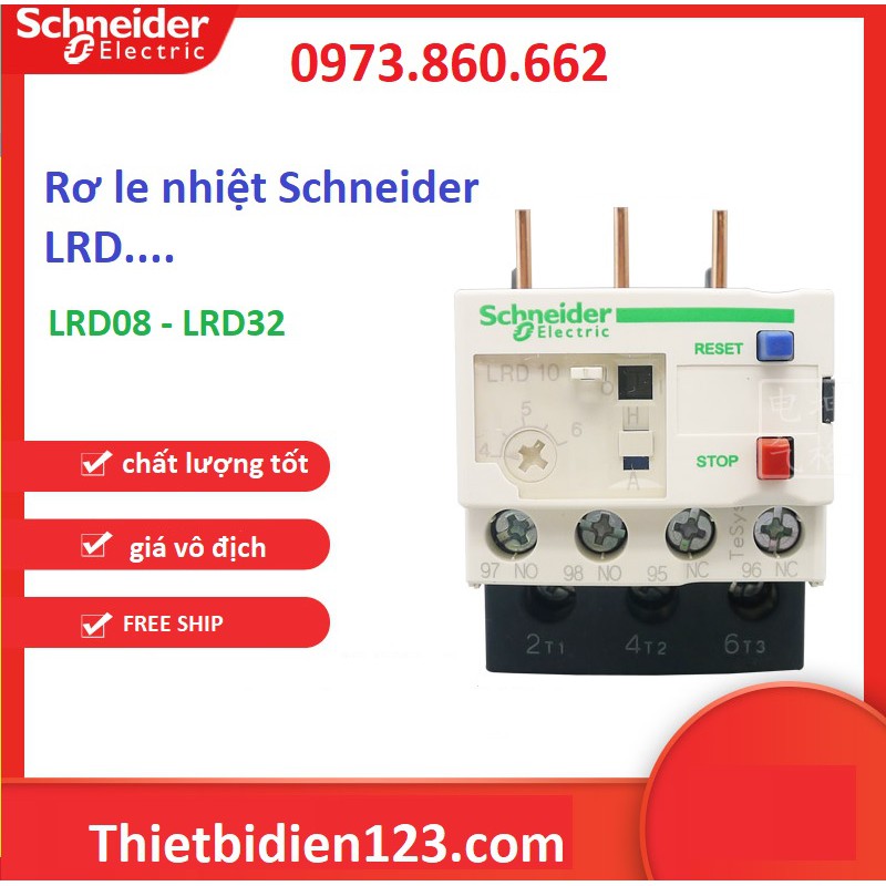 rơ le nhiệt schneider LRD08..LRD32