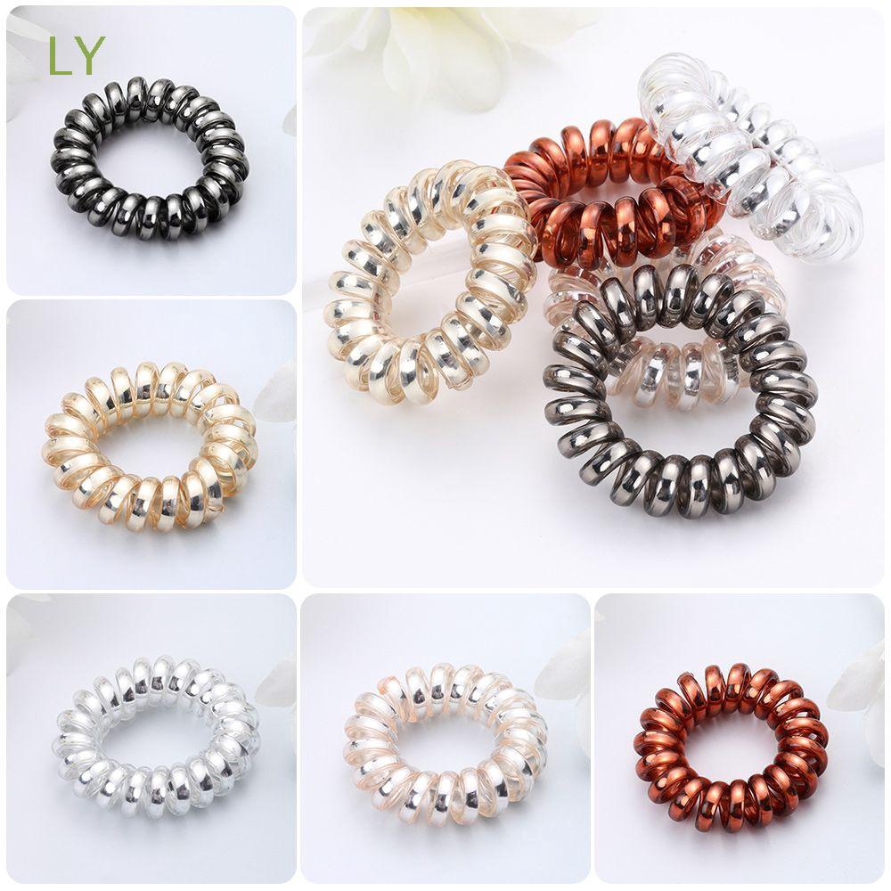 Set 2 dây cột tóc nhiều màu trơn xinh xắn