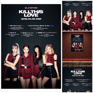 Set 10 Tấm Poster Hình Nhóm Nhạc Blackpink