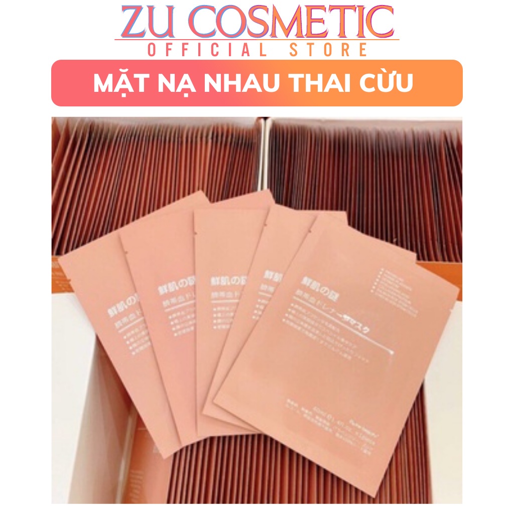 Mặt Nạ Nhau Thai Cừu Nhật Cuống Rốn Tế Bào Gốc Dưỡng Da Tái Tạo Collagen Cung Cấp Độ Ẩm