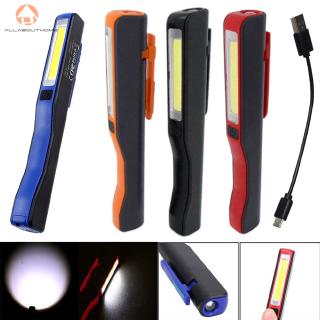 Abh❤emergency led pen light clip magnet usb work torch flashlight car pepair lamp uk