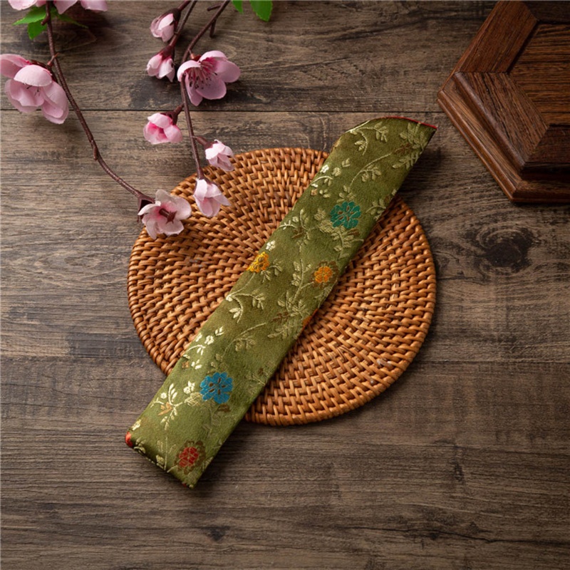 Vỏ Bọc Quạt Cầm Tay Thêu Hoa Phong Cách Vintage