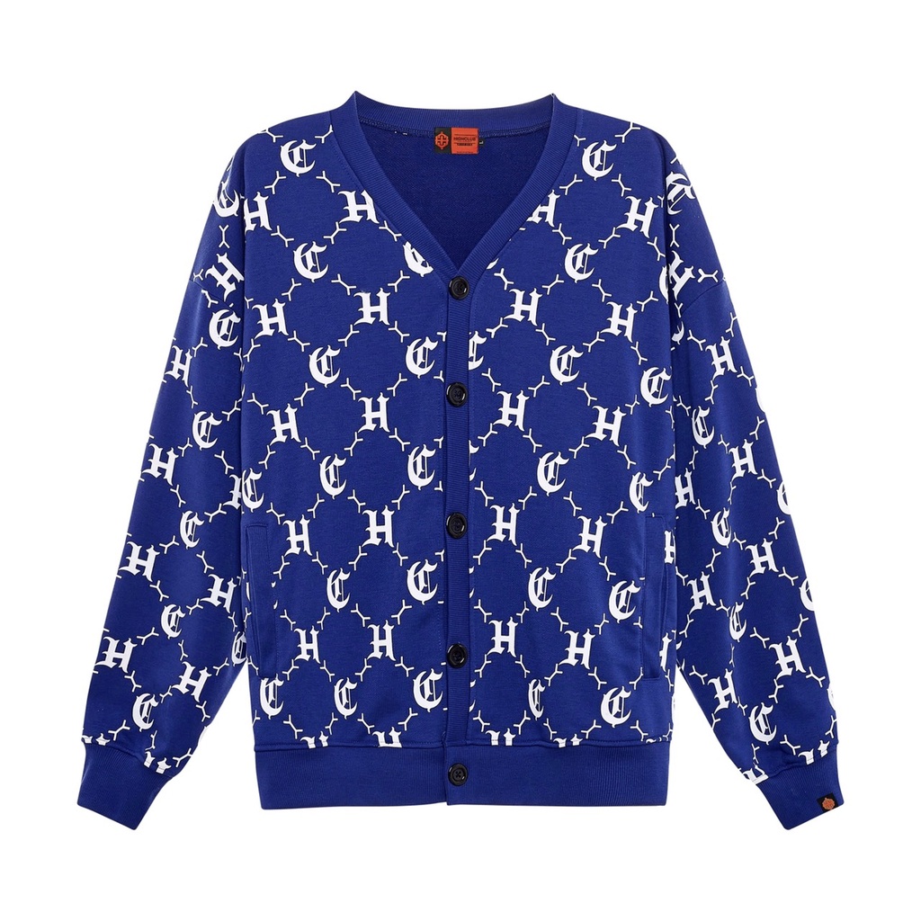 Áo Khoác Cardigan LOGO PATTERN hoạ tiết màu xanh lá/nâu/xanh dương - HighClub Brand Chính Hãng