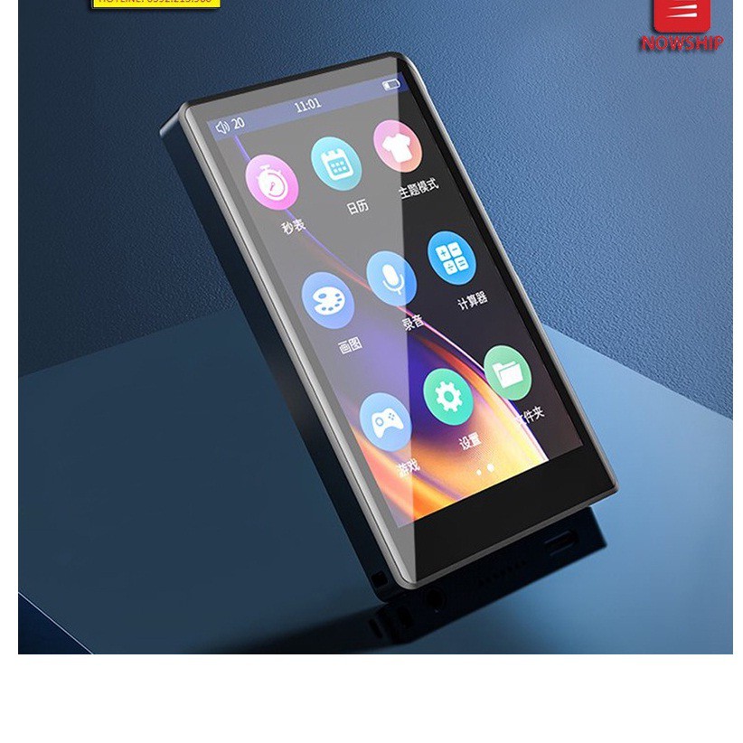 Máy Nghe Nhạc Ruizu H9: Lossless MP3 MP4 Bluetooth Màn Hình Cảm Ứng 4 inch  - Bộ Nhớ 16GB