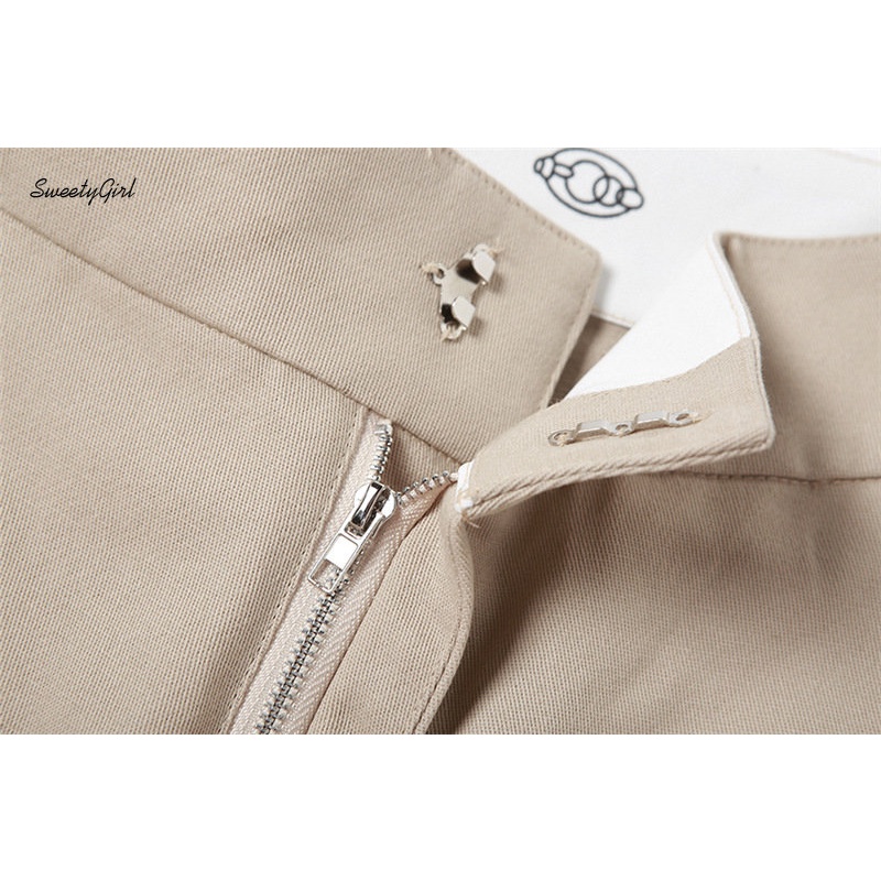 Quần Dài Ống Rộng Lưng Thấp Màu Trơn Thời Trang 2022 Dành Cho Nữ