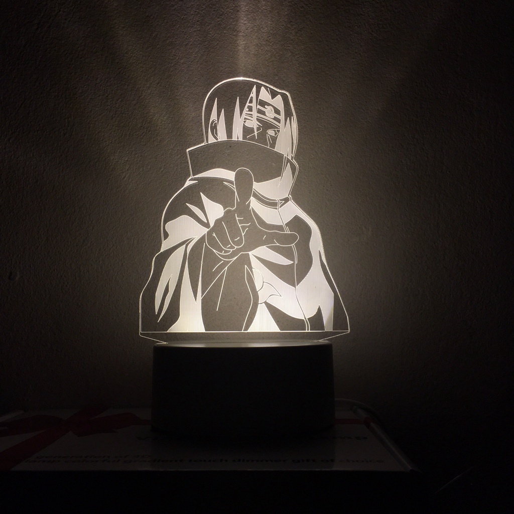 Đèn led ngủ trang trí bàn học bàn làm việc nhân vật phim Naruto siêu đẹp độc lạ đèn 3d thông minh