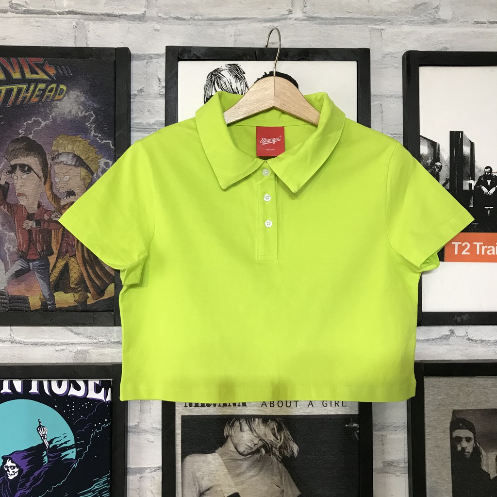 Áo Croptop Raglan thun gân nhiều màu