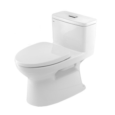 Bàn cầu 1 khối AC-900VRN kiểu xả Xi-phông xoáy hút mạnh mẽ, rửa trôi mọi vết bẩn - Vật liệu xây dựng Big H