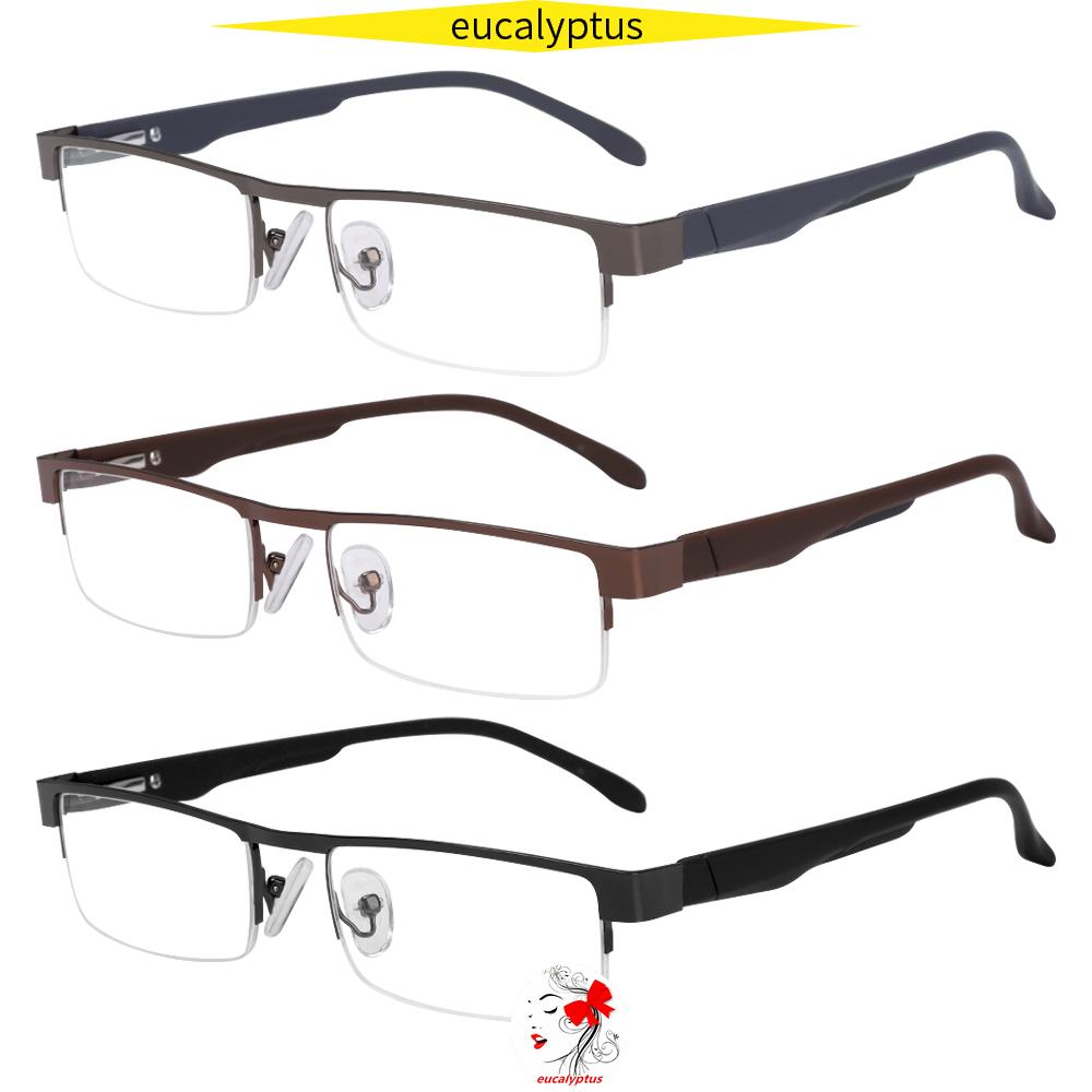 🌱EUPUS🍀 Magnifying Flexible Portable Metal Titanium Alloy Eye wear Ultra Light Resin Business Reading Glasses