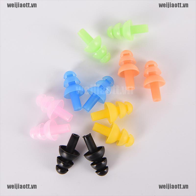 Cặp Nút Silicone Bịt Tai Chống Ồn Dùng Khi Đi Bơi