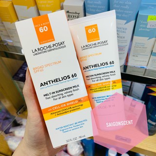 [SaigonScent] Kem chống nắng La Roche-Posay Anthelios Melt-in Sunscreen Milk SPF 60 ( Face & Body - 90mL )