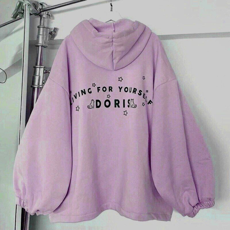 Áo khoác hoodie Dorri Ulzzang🌵áo nữ thu đông form rộng dài vải nỉ êm