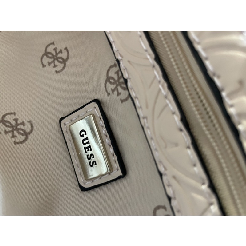 Túi GUESS Dư Xịn Dập Logo Xịn Xò Lỗi Cực Nhẹ Hồng Da Size 25