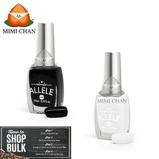 Mẫu Mới Sơn Móng Tay Allele, Trắng Sữa, Đen, Trắng Bạc, AE01 Chai 15ml An Toàn, Màu Sắc Đa Dạng