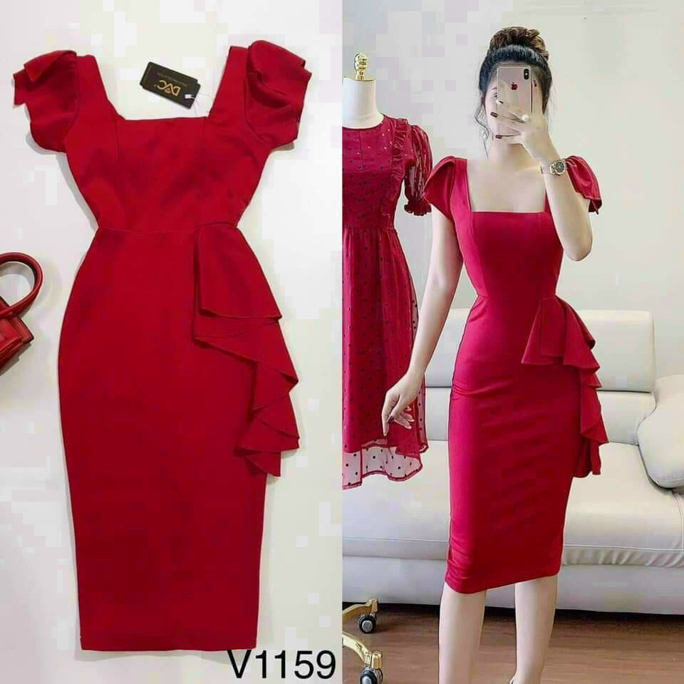 ĐẦM BODY NỮ DỰ TIỆC TÙNG BÚT CHÌ TÔN DÁNG SIÊU ĐẸP CHO CÁC CHỊ EM TT