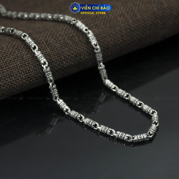 Dây chuyền bạc nam Liên Hoa Sen chất liệu bạc Thái 925 trẻ trung khỏe khoắn thương hiệu Viễn Chí Bảo D100241