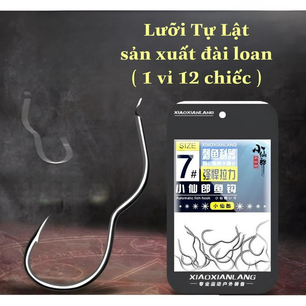 Lưỡi Câu Cá cao cấp Lật Tự Động giúp hiệu quả hơn , chất liệu Titan Manga cứng cáp
