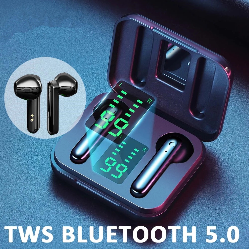 Tai Nghe Nhét Tai Q5 Tws Bluetooth 5.0 Không Dây 9d Chống Thấm Nước Kèm Hộp Sạc Và Micro Tiện Dụng