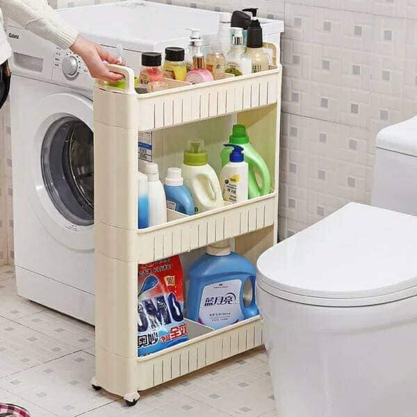 KỆ NHỰA ĐỂ ĐỒ 3 TẦNG CÓ BÁNH XE