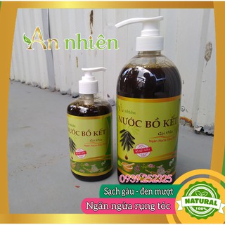 Nước gội đầu Bồ kết AN NHIÊN chai 1 lit giúp tóc khỏe, sạch gàu