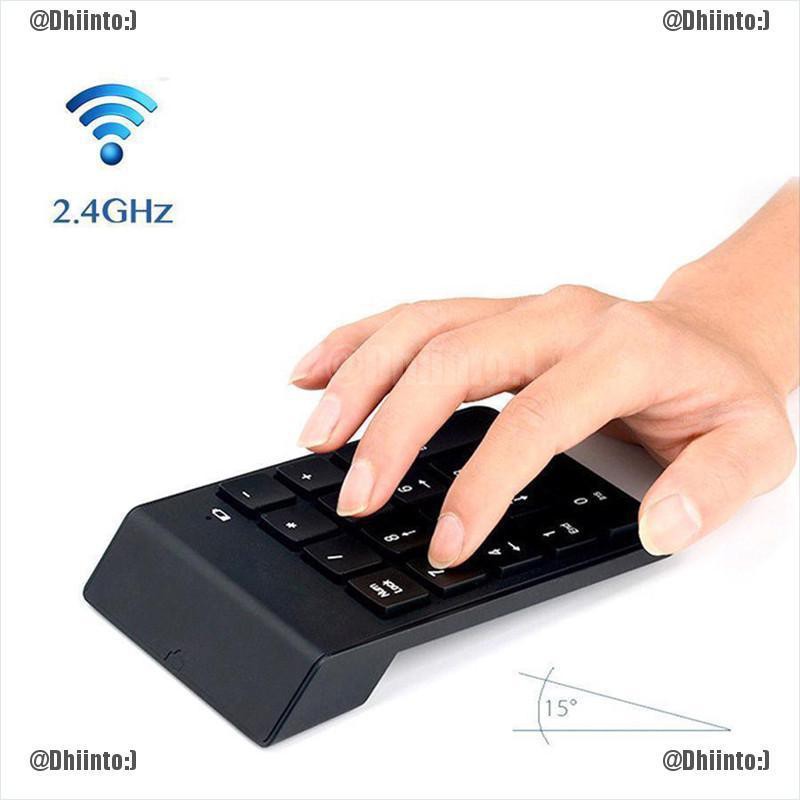 Bàn phím số không dây mini usb 2.4g chuyên dụng dành cho pc / laptop