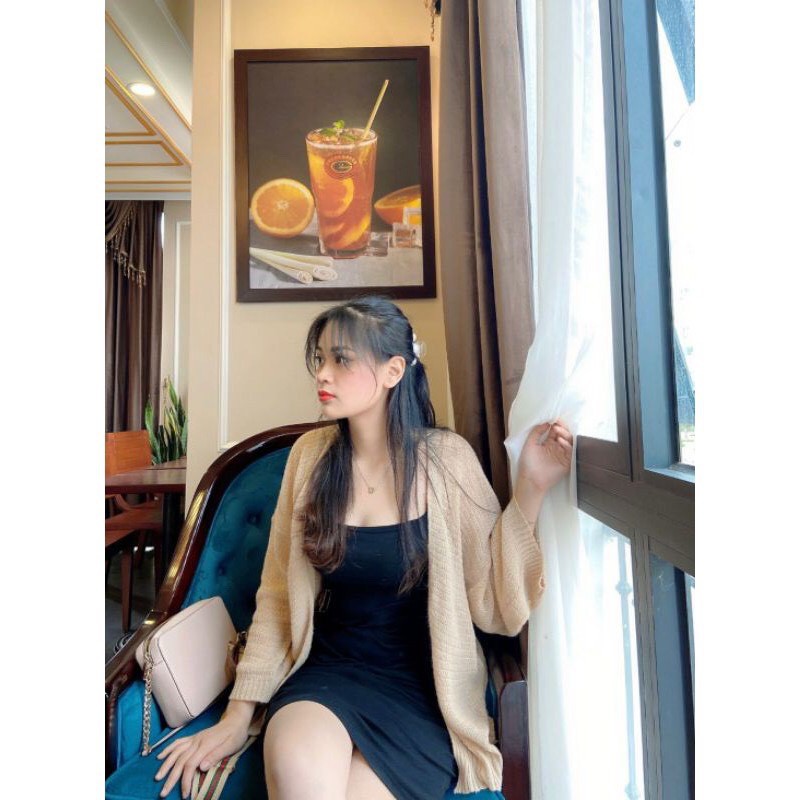Áo Khoác Cardigan Nữ Len Mỏng. Đủ 3 màu [Kèm ảnh thật] | BigBuy360 - bigbuy360.vn