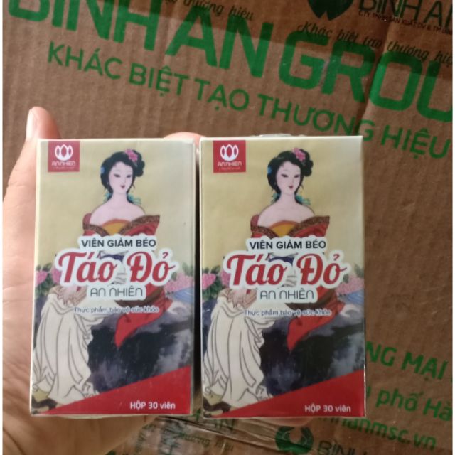 [FREE SHIP-QUÀ TẶNG] COMBO 2 LỌ VIÊN GIẢM BÉO TÁO ĐỎ AN NHIÊN