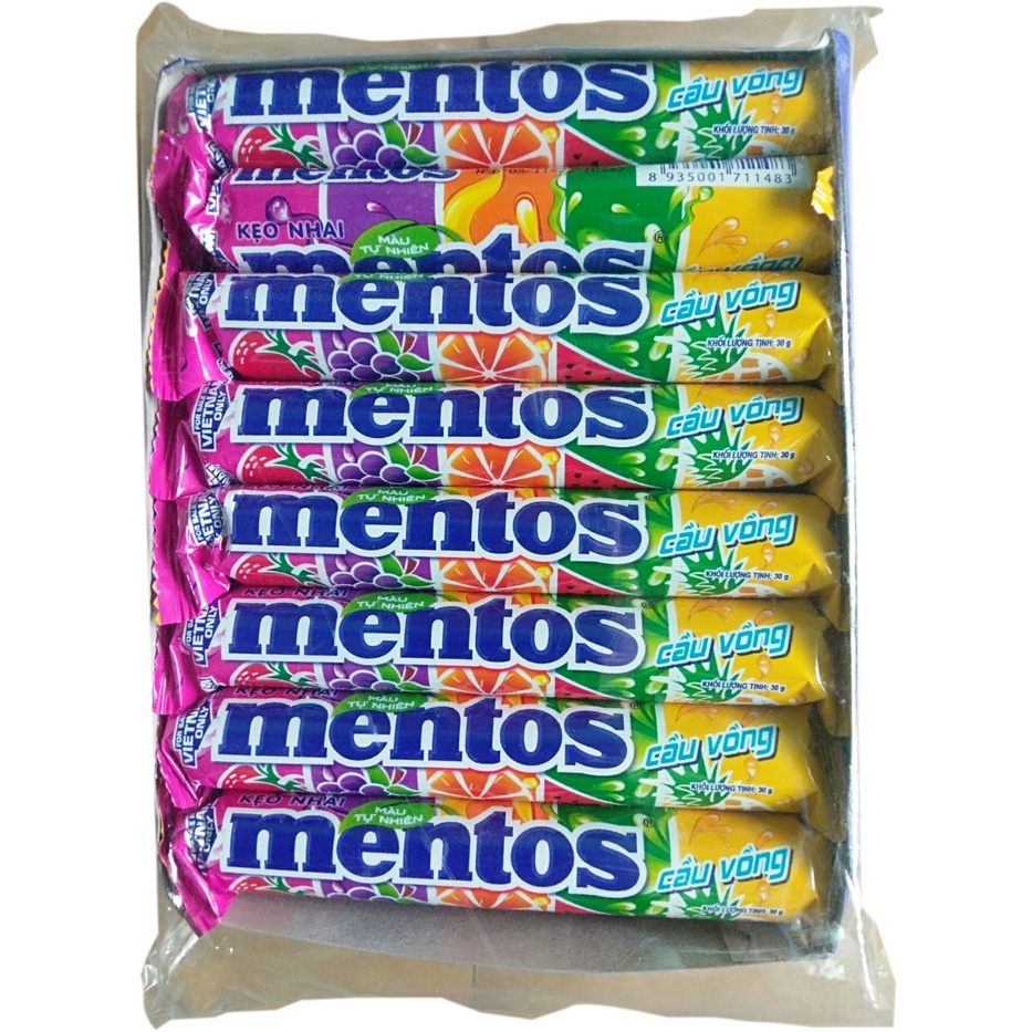 Kẹo Nhai Mentos Cầu Vồng Hương Trái Cây