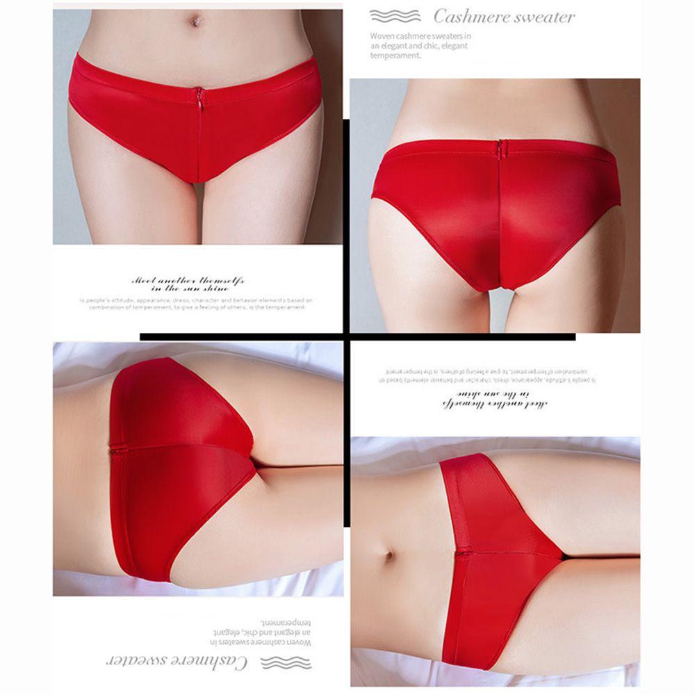 Quần Lót Satin Bóng Lưng Vừa Size Lớn Quyến Rũ Cho Nữ