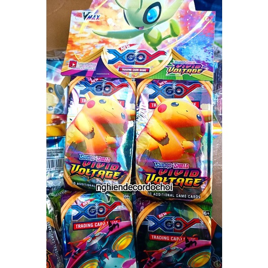 Bộ 8 thẻ bài POKEMON siêu đẹp. 1 gói 8 thẻ.