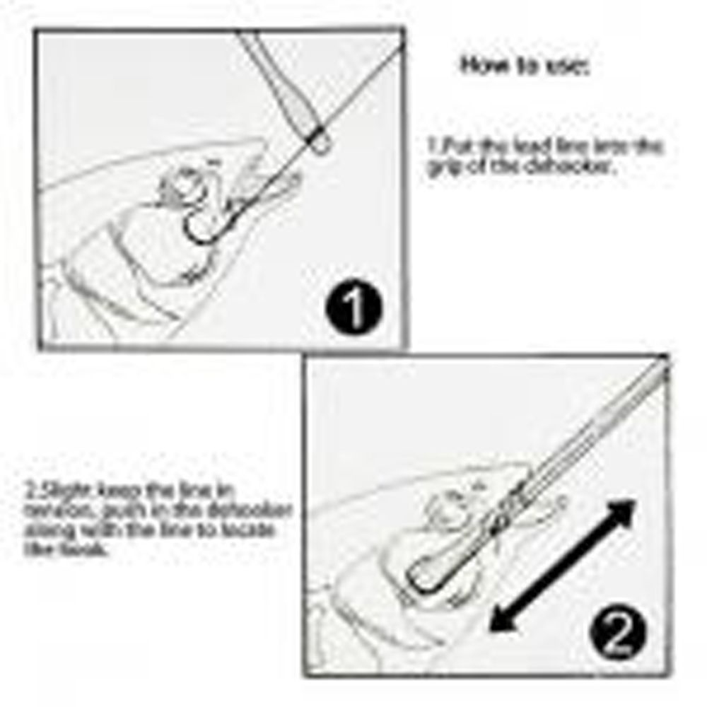 Dụng cụ gỡ lưỡi câu cá bằng thép không gỉ màu sắc ngẫu nhiên tiện dụng