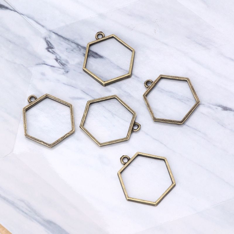 Set 5 mặt dây chuyền nhiều kiểu dáng hình học độc đáo tiện dụng